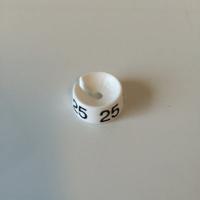 MB wit/zwart 25 voor op kledinghanger