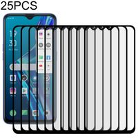 Voor OPPO A11k 25 PCS Full Glue Full Screen Tempered Glass Film