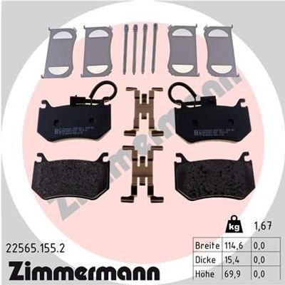 Remblokkenset, schijfrem 225651552