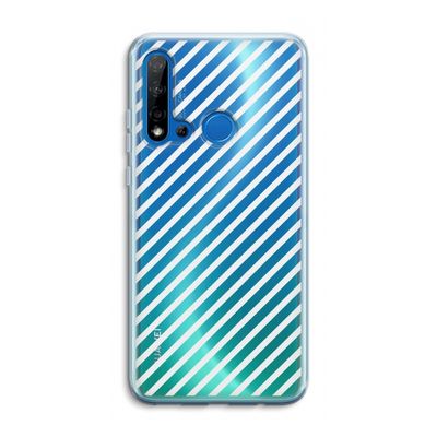Strepen zwart-wit: Huawei P20 Lite (2019) Transparant Hoesje