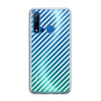 Strepen zwart-wit: Huawei P20 Lite (2019) Transparant Hoesje
