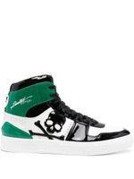 Philipp Plein Baskets Skull à lacets - Vert - thumbnail