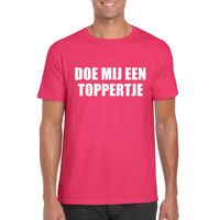 Doe mij een Toppertje shirt roze heren