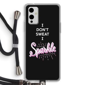Sparkle quote: OnePlus 9 Transparant Hoesje met koord