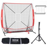 VEVOR 5x5ft Honkbal Softbal Oefennet Slaan Meerdere accessoires