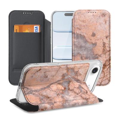 Book Cover Apple iPhone Air Marmer Oranje