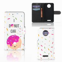 Motorola Moto C Plus Book Cover Donut Roze - thumbnail