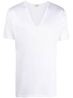 Zimmerli t-shirt en coton à col v - Blanc