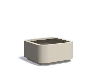 Aluminium plantenbak ROHIN 120x120x60cm.