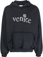 ERL hoodie Venice en polaire - Noir