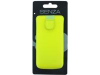 Senza Senza Leather Slide Case Neon Yellow Size M-Large