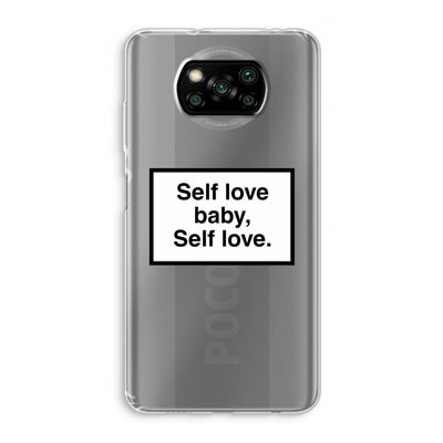 Self love: Xiaomi Poco X3 Pro Transparant Hoesje