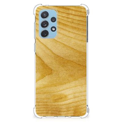 Samsung Galaxy A73 Stevig Telefoonhoesje Licht Hout Samsung Galaxy A73 Stevig Telefoonhoesje Licht Hout