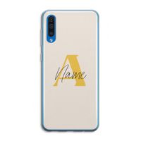 Amber Script: Samsung Galaxy A50 Transparant Hoesje