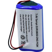 Sanyo 2/UR18650-ZM2 PCBK Speciale oplaadbare batterij 18650 Kabel Li-ion 7.4 V 2420 mAh