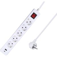 AS Schwabe 11376 Stekkerdoos Wit Randaarde stekker 1 stuk(s)