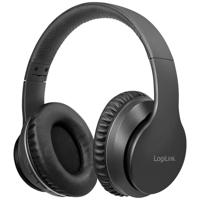 LogiLink BT0053 Over Ear koptelefoon Bluetooth Stereo Zwart Noise Cancelling