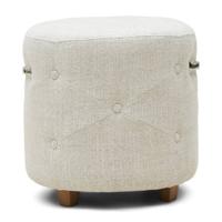 Riviera Maison - Bowery Footstool Antique White - Antiek Wit