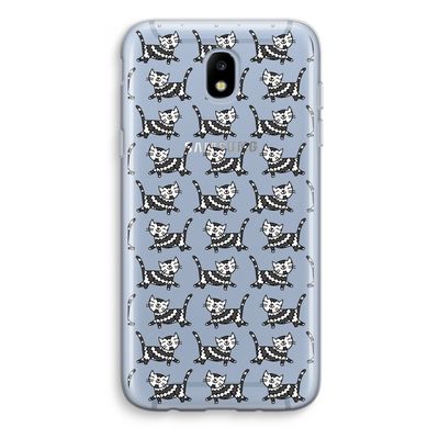Zwarte poes: Samsung Galaxy J5 (2017) Transparant Hoesje