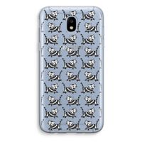 Zwarte poes: Samsung Galaxy J5 (2017) Transparant Hoesje