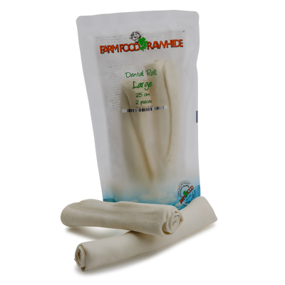 Farm Food Rawhide Dental Roll L hondensnack 25cm - 2 stuks