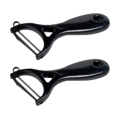 2x stuks RVS dunschiller zwart Y-vorm