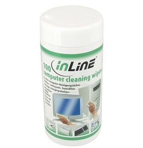 InLine 43200 computerreinigingskit Beeldschermen/Plastik Vochtige doekjes voor apparatuurreiniging