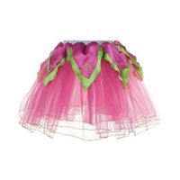 Fuchsia/groen petticoat/tutu rokje voor meiden