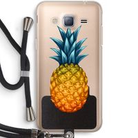 Grote ananas: Samsung Galaxy J3 (2016) Transparant Hoesje met koord