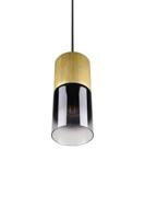 Trio Hanglamp Robin pendel hout met zwart 310600154