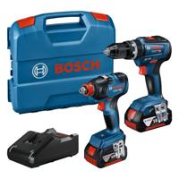 Bosch Professional GSB 18V-55 Accu Klop-/Schroefboormachine 18V + GDX 18V-200 Accu slagmoeraanzetter 18V 4.0Ah in L-Case - 06019J2208