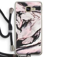 Roze stroom: Samsung Galaxy A5 (2016) Transparant Hoesje met koord