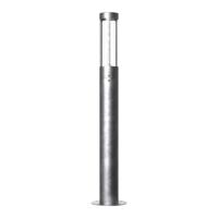 Staande buitenlamp cortenstaal roest &apos;Helix&apos; GU10 80 cm