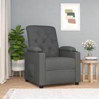 Relaxfauteuil donkergrijze stof