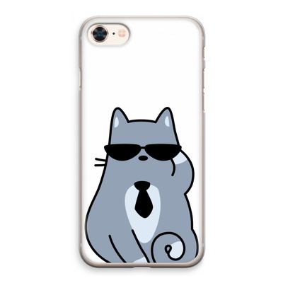 Cool cat: iPhone 8 Transparant Hoesje