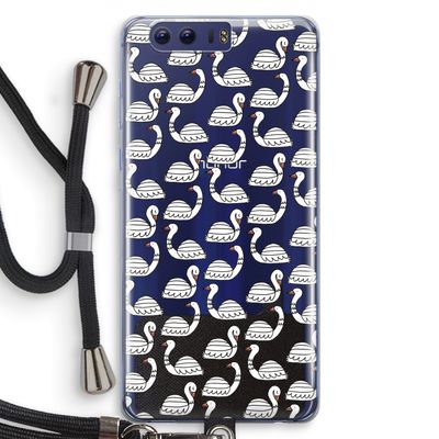 Zwanen: Honor 9 Transparant Hoesje met koord