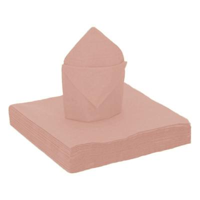 Feestservetten - 20 stuks - rose goud - 40 x 40 cm - papier