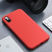 Starry Series schokbestendig stro materiaal + TPU beschermhoes voor iPhone XS Max (rood)