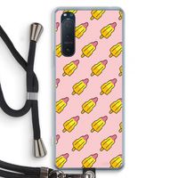 Waterijsjes: Sony Xperia 5 II Transparant Hoesje met koord