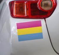 Panseksuele vlag autosticker