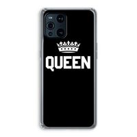 Queen zwart: Oppo Find X3 Transparant Hoesje