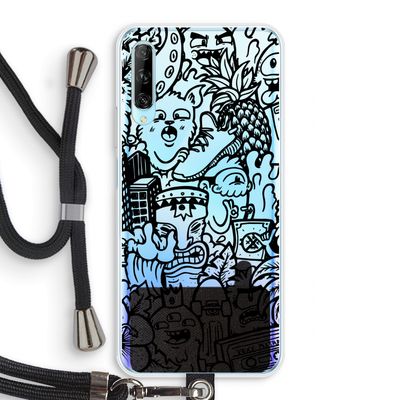 Vexx Black Mixtape: Huawei P Smart Pro Transparant Hoesje met koord