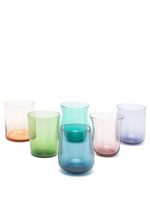 Bitossi Home lot de six verres assortis - Vert