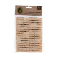 Wasknijpers Bamboe 60 Stuks Wasknijpers Bamboe 60 Stuks