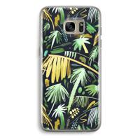 Tropical Palms Dark: Samsung Galaxy S7 Edge Transparant Hoesje