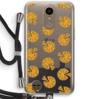 You Had Me At Pizza: LG K10 (2017) Transparant Hoesje met koord
