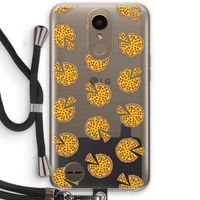 You Had Me At Pizza: LG K10 (2017) Transparant Hoesje met koord