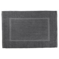 Differnz Basics badmat 100% katoen - geschikt voor vloerverwarming - 50 x 80 cm - lichtgrijs