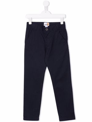 Timberland Kids pantalon slim à taille mi-haute - Bleu