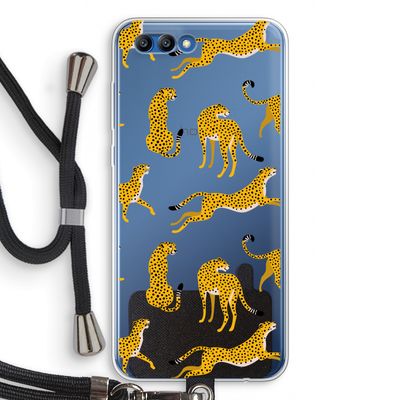 Luipaard: Honor 10 Transparant Hoesje met koord